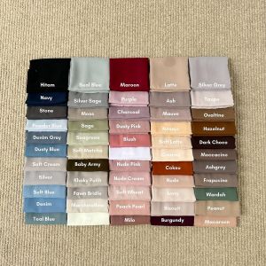 Jilbab Hijab Kerudung Malay ala Melayu Premium Polos Murah Tebal Anti Letoy - Qawiyyu Malay Hijab