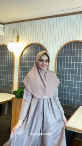Alyahijab by Naja Aisyah: Bergo sz S Pad Antem Tali Belakang Dewasa Jersey Polos