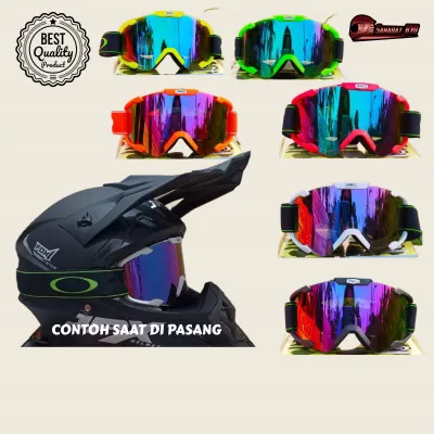 VISOR KACAMATA GOOGLE HELM JPX FULL FACE CROSS/KACA GOOGLE INKO