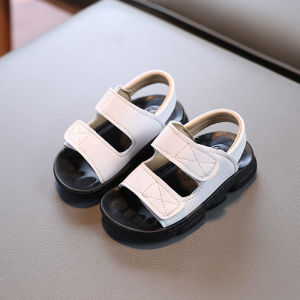 รองเท้าแตะเด็กรองเท้าเด็กชายรองเท้าชายหาดเปิดหัวพื้นนิ่มกันลื่นสไตล์เกาหลีสำหรับเด็กเล็กและเด็กวัยกลางรองเท้าเด็กฤดูร้อนสำหรับเด็กชาย