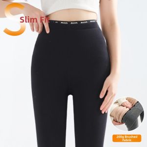 Fleece Lined Thickening Warm Leggings Outwear Seamless