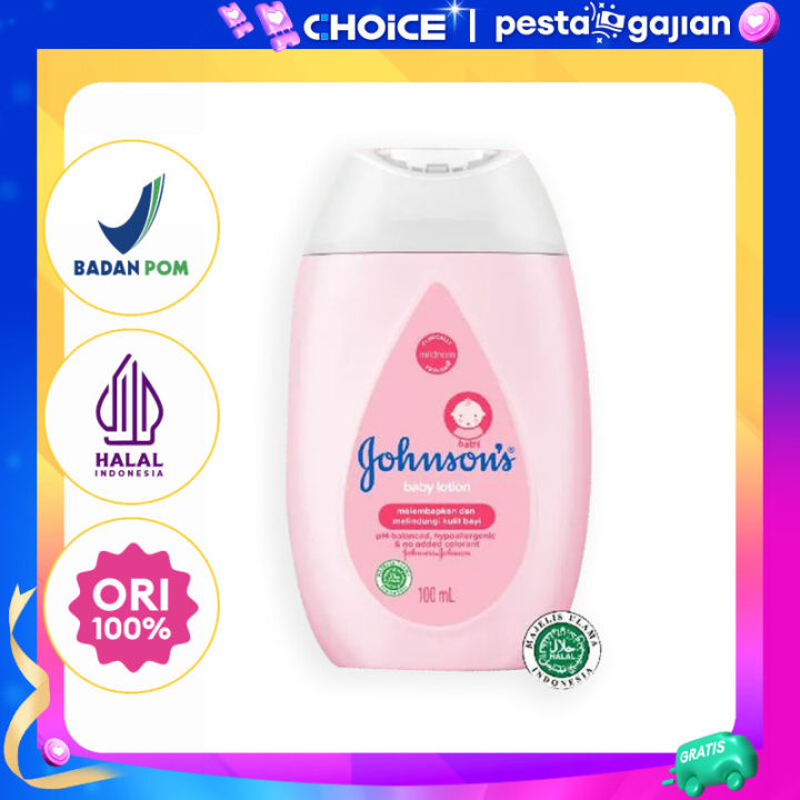 JOHNSONS Baby Lotion 100 ml Pelembab Kulit Bayi BPOM HALAL COD