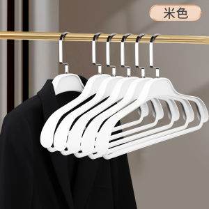 Wide Shoulder Seamless Clothes Hanger Home Use Anti-Slip Coat Hanger Nordic Style Plastic Material Macaron Color Adult Size