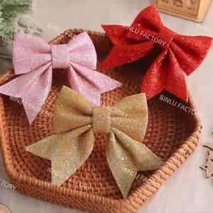 BINLU 12pcs Christmas Bowties Set - Big Bow for Christmas Tree Topper + Christmas Ribbon Bow Christmas Bows Decoration Ribbon Decorations Xmas Xmas Tree Decor Christmas Decorations Home Display Xmass Decoration Sale for Pasko