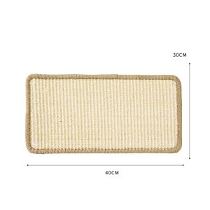 Couch Cat Scratch Guards Mat Hook and Loop Fastener Cat Scraper for Cats Tree Cat Scratcher Sisal Sofa Mats Furniture Protector