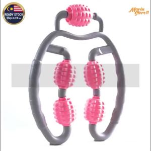 Leg Hand Neck Waist Slim Massager Muscle Pain Relief Roller Wheel Relaxer Fitness Home Alat Urut Badan Kaki Tangan