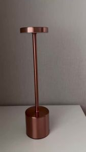 LED Table Lamp Touch Sensor Wireless Reading Lamp Rechargeable Desktop Night Light for Restaurant Ho Bar Cafe Bedroom Decor