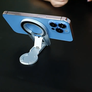 FONKEN Double Sided Magnetic Foldable Phone Holder Rotatable Desktop Stand For Magsafe Phone