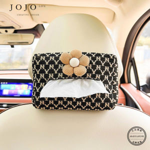 Cute Cartoon Car Seat Mounted Tissue Box Mars JOJOS L PD Miao Niang Doll Car Interior Accessories Rectangular Leather Storage Box