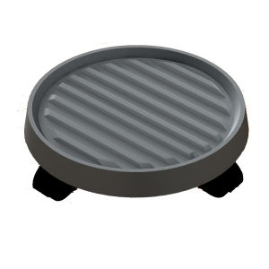 Mobile Plant Pot Tray with Wheels Base Circle Flower Dish Base Thick Plastic Sliding Wheel Potted Roller Mat High Breathability