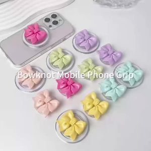 Giá Đỡ Điện Thoại Bằng Nhựa Hình Nơ Dễ Thương Tương Thích Với Magsafe iPhone Samsung Mac - Có Thể Dán Hoặc Gắn Nam Châm Hỗ Trợ Bỏ Túi