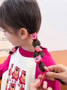 Ikat Rambut Lotso Set Isi 10 untuk Anak Perempuan Motif Beruang Bear Strawberry Karet Lucu Elastis Kunciran Fashion Korea Import Aksesoris Rambut Hello Girl KCR04