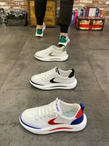 Breathable Vamp Slash Pattern Sneakers For Men Low Top Soft Sole Sports Running Shoes For Men