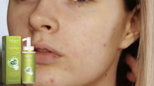 EELHOE Tea Tree Serum jerawat bersih serum pembersih kulit dalam pengendalian minyak desalinasi jerawat keras pore pelembab kulit