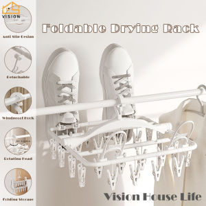 พับได้ ถุงเท้า/ยกทรง/ชุดชั้น ไม้แขวนอเนก คลิปที่ซักรีดพลาสติก การมองเห็น ไม้หนีบ พาณิชย์ รองเท้า ราว ความสวยงาม