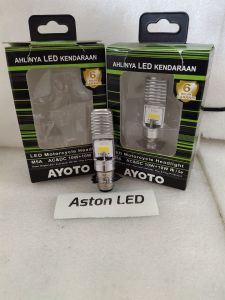 LAMPU DEPAN (HEADLAMP) AYOTO H5 LED M5A AC DC MOTOR MATIC / BEBEK