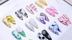 3D ตกแต่งสีเจลทาเล็บ 3D ตกแต่งสีเจลทาเล็บ ใช้งานง่าย เพ้นท์เล็บเจล 36 ชั่วโมง ปากกา สีขาว