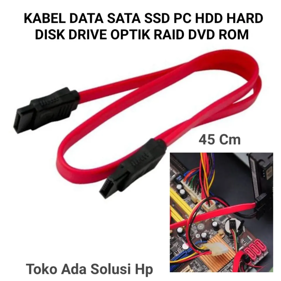 Kabel Data Sata SSD PC HDD Hard Disk Drive Optik Raid Cable Leptop