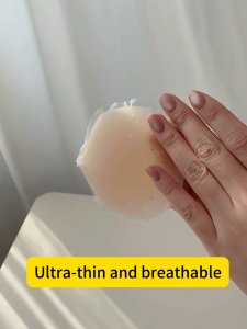 Breathable Nipple Cover 8cm SiliconeAdhesive Reusable Nipper StickerSeamless Comfortable Strapless Breast Pad