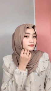 Pashmina kaos jersey premium Hijab Pashmina kaos Kerudung Flowly Pasmina Kaos Rayon Pasmina Jersey