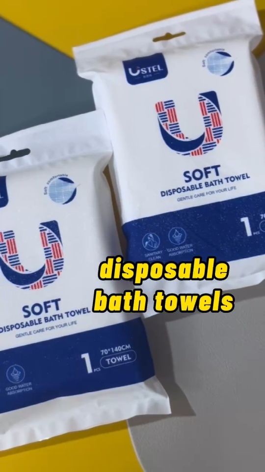 Ustel Official | Premium Disposable Bath Towel Patent Embossed Texture