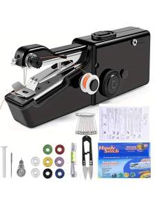 Handheld Sewing Machine - Mini Cordless Electric Sewing Kit Portable Quick Stitch Tool for Home Repairs & DIY Crafting