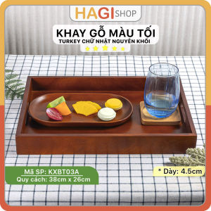 Khay Gỗ Montessori Màu Tối Xà Cừ Chữ Nhật 38x26cm Cao Cấp Chuyên Decor Phong Cách Nhật Bản Kiểu Tối Giản Trưng Bày Trái Cây Đồ Ăn Cao Cấp Sang Trọng Khi Phục Vụ Trưng Bày Các Món Ăn Tiệc Lễ Nhà Hàng Quán Cafe Trà Bánh Đạo Cụ Chụp Ảnh Món Ăn Chuyên Nghiệp