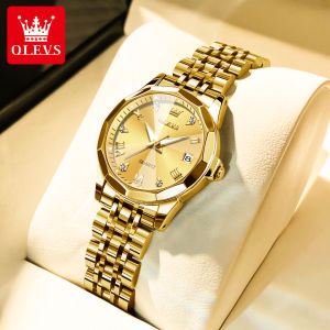 OLEVS Genuine famous brand 2026 new watch womens fashion luxury waterproof stainless steel calendar luminous quartz watch sleeve box gift
