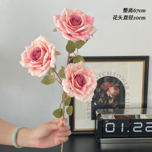 Elegant European Style Artificial Rose Flower Bouquet Table Decorative Flowers Fake Flower Artistic Ornaments Home Decor