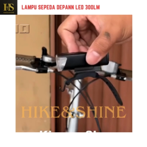 Lampu Depan Sepeda LED 300LM Battery Recharge Bicycle USB waterproof