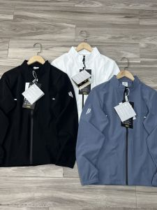 Outdoor Windproof Quick-drying Breathable Casual Lightweight Stand Collar Jacket Mens Autumn Coat Water-Resistant Fashionable Urban Style Zipper Decoration Nylon Polyester Blend Long Sleeve Standard Fit