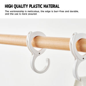 MaxPlus【Ready in Stock】 6Pcs Multifunctional S-type Hanging Hook Plastic Hook for Kitchen/Bathroom/Toilet