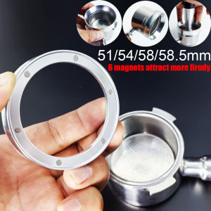 51/54/58mm Espresso Coffee Dosing Ring -Silver/Black Aluminum Dosing Funnel Fits 51/54/58/58.5mm Portafilter