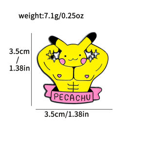 Bandai | Funny Cartoon Creature Enamel Pins Cartoon Mouse Metal Lapel Brooches Novelty Anime Fan Gifts for Teens Adults Collectors