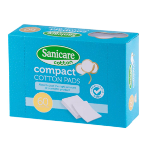 Sanicare Compact Cotton Pads 60 Cotton Pads