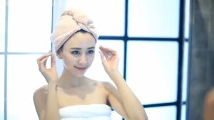 Hair Drying Hat Quick-dry Microfiber Hair Towel Cap Hat Bath Hat Solid Towel Cap Super Absorption Turban Hair Dry Cap