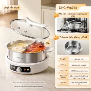 Bear | Nồi Điện Đôi Tách Rời Không Tráng Màng