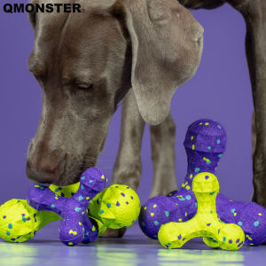 QMONSTER | Resilient Bite-Resistant Dog Teeth Cleaning Toy