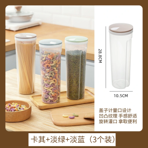 Food Grade Transparent Sealed Pasta Storage Box Large Capacity Hanging Noodles Italian Noodles Preservation Cylinder Kitchen