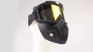 COD Kacamata Helm TaffSPORT BOLLFO Google Mask Motor Retro Nyaman Strap Bisa Disesuaikan