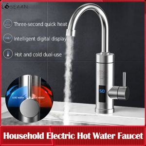 ⭐️【Local warehouse+COD】⭐Household Stainless Steel Electric Hot Water Faucet Three-Second Instant Hot And Cold Dual-Use Small Kitchen Bao-Speed Hot Water Faucet