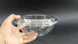 (ISI 50 PCS) Mika Mangkok Salad Plastik 600 ml PET Tebal isi 50 pcs | MK 313 | Mika Buah Potong