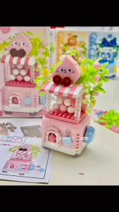 Toyzku Mekansm Gacha Twist Building Blocks Nano Brick Retro Gaming Machine Cute DIY Assemble Toy Kid