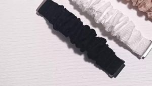 20/22mm Scrunchie Strap For Samsung Galaxy 7/6/5/4/5pro 40/44mm Nylon Women Bracelet for Huawei GT6/6 Pro 5/5Pro 46mm Wristband
