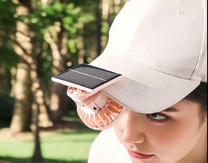 Quạt cánh nhỏ năng lượng mặt trời | Thiết kế 3 tốc độ gió sạc USB và siêu di động