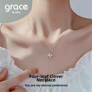 Grace Girl | Luxurious Clover Sterling Silver Necklace
