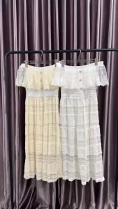 SV 6548 - Elleza Sabrina Dress | Silvervogue | Gaun Brukat Pakaian Wanita