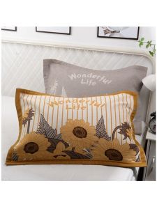Pure Cotton Button-Style Thickened Cloth Pillowcases Breathable Sweat Absorbent Single Person Home Use Pillow Core Covers