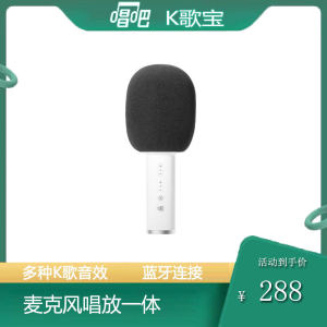Karaoke Singing Microphone Integrated Sound System Anti-Feedback Home Use Handheld Bluetooth Connectivity Mobile App Compatible