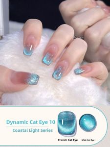 CHUBEISHI | Blue Cat Eye Glitter Gel Polish